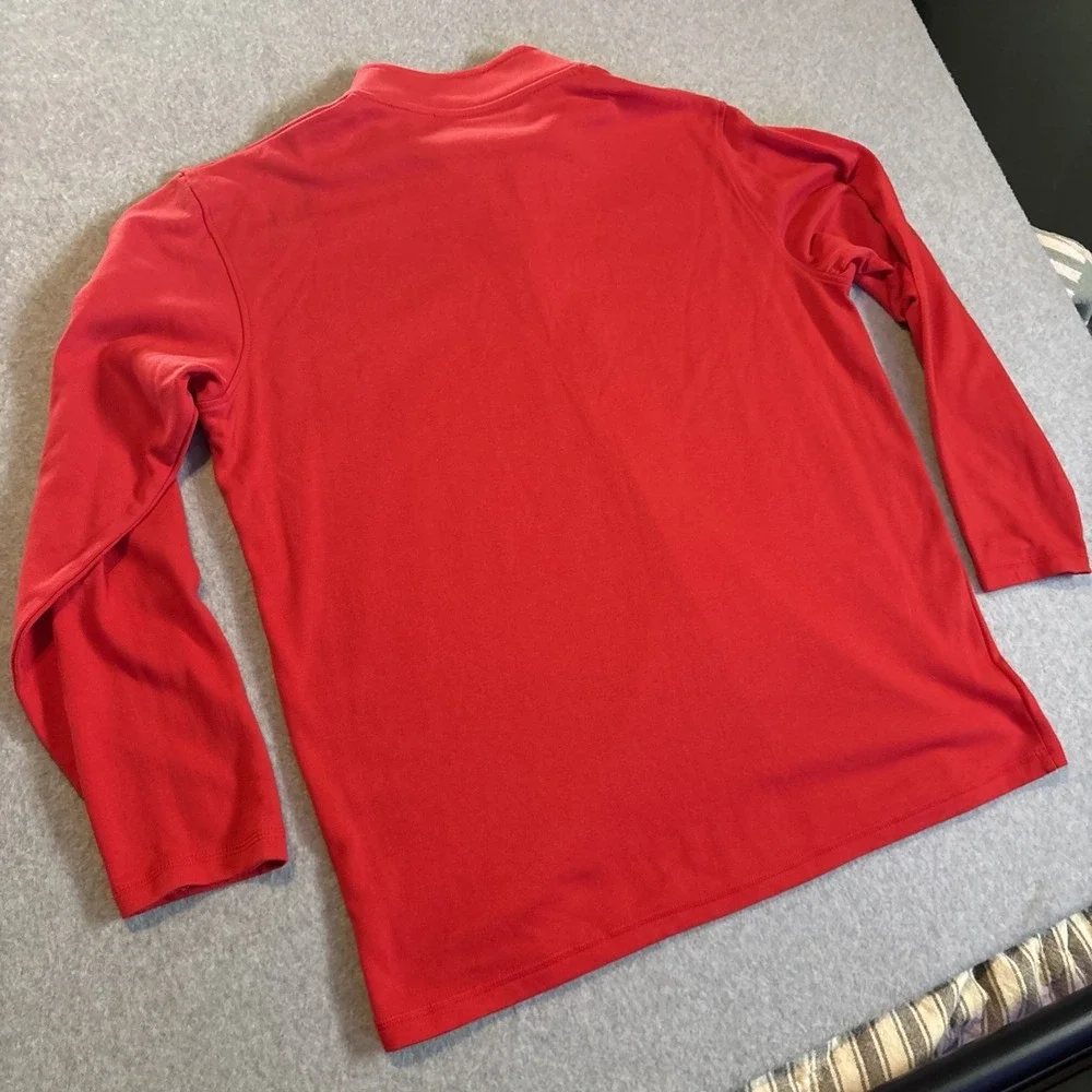 Wisconsin Badgers Red Pullover Quarter Zip Captivating Men's 2XL Very Good Cond.